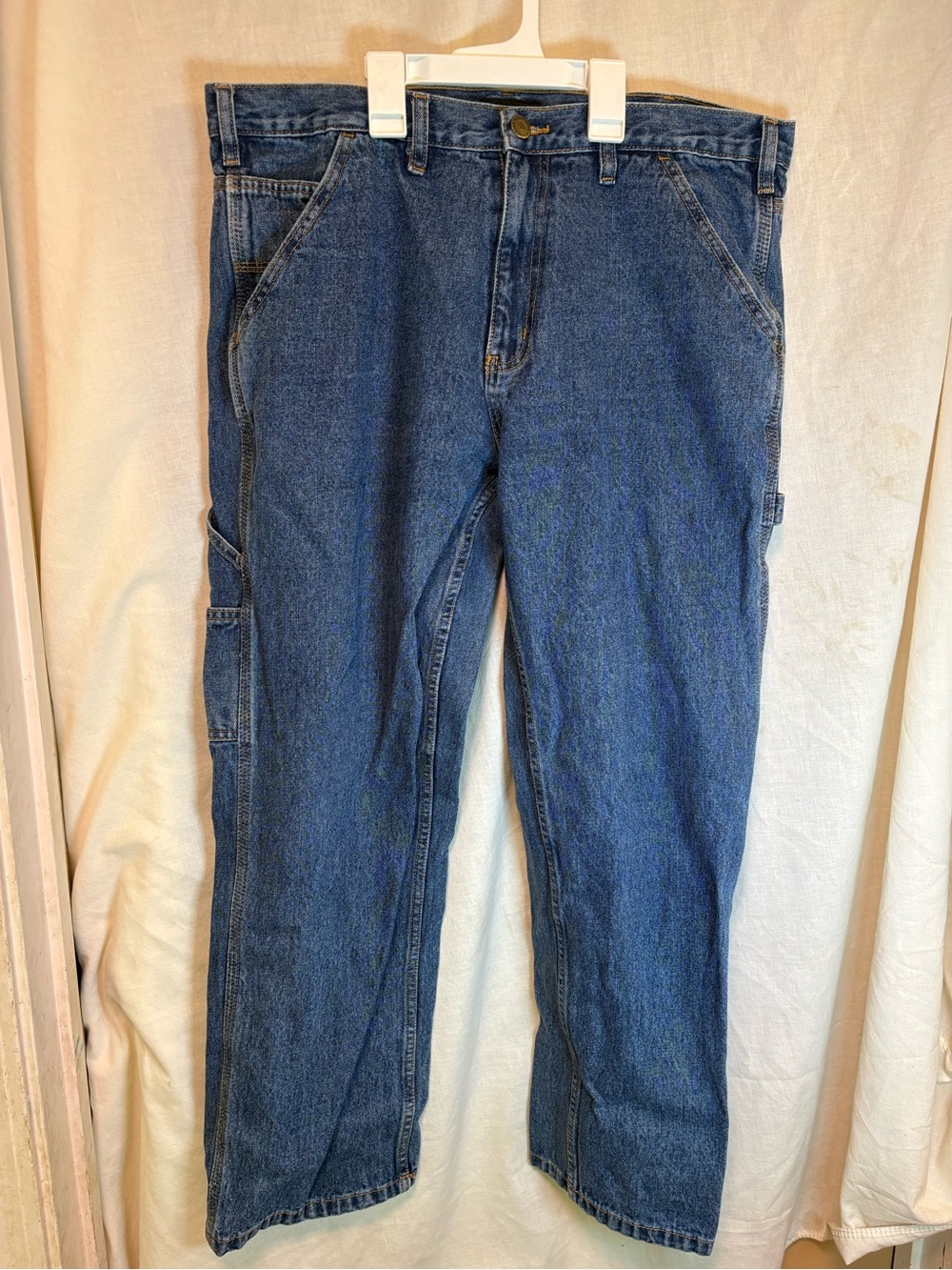 Wolverine Carpenter Jeans Men’s 36x30 Medium Wash Straight Leg Utility Pants